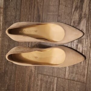 cream nude high heels